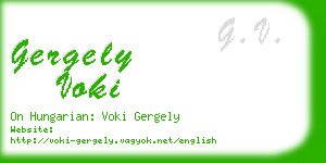 gergely voki business card